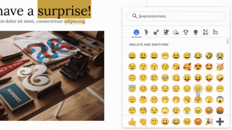 Aproveite as respostas emoji com atitude sutil em seu Google Docs.