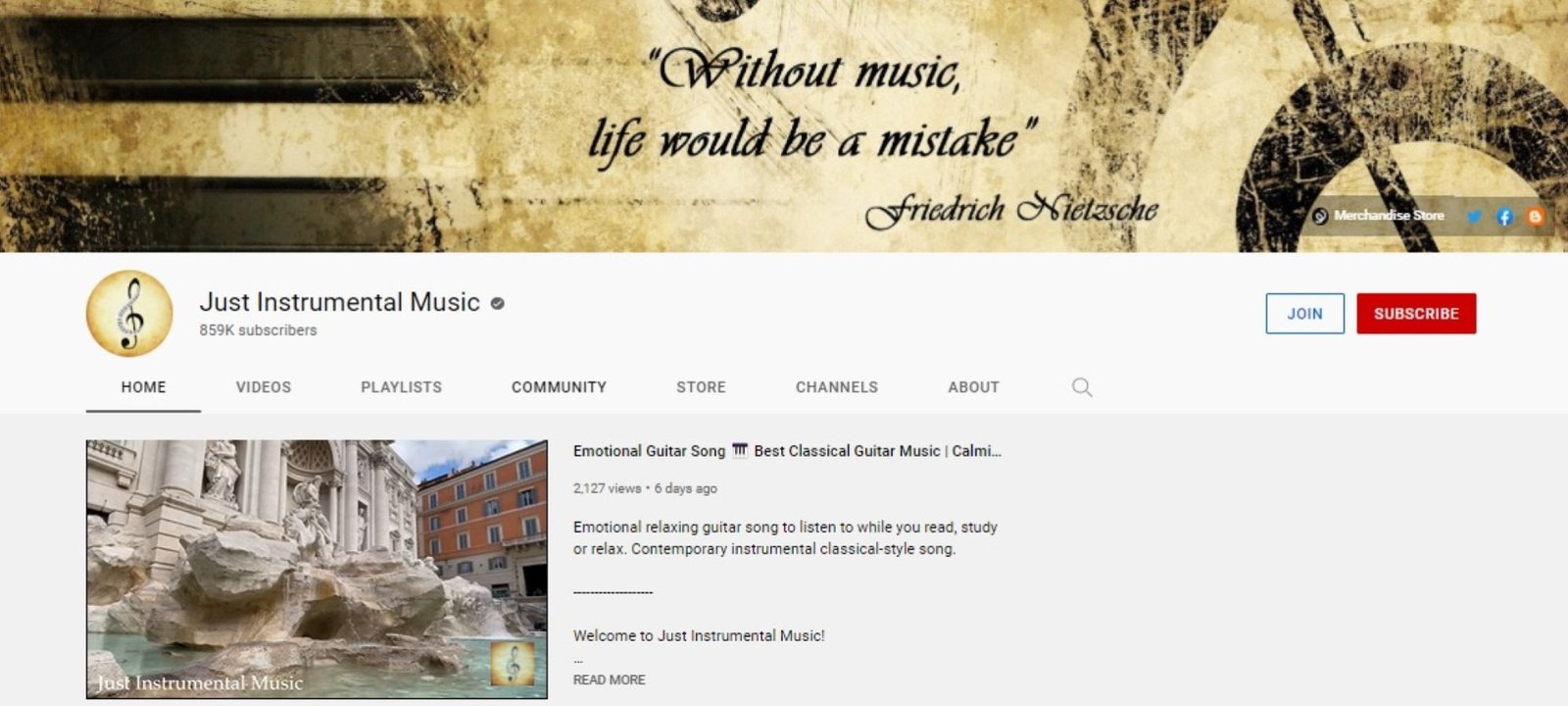 Just Instrumental Music on YouTube