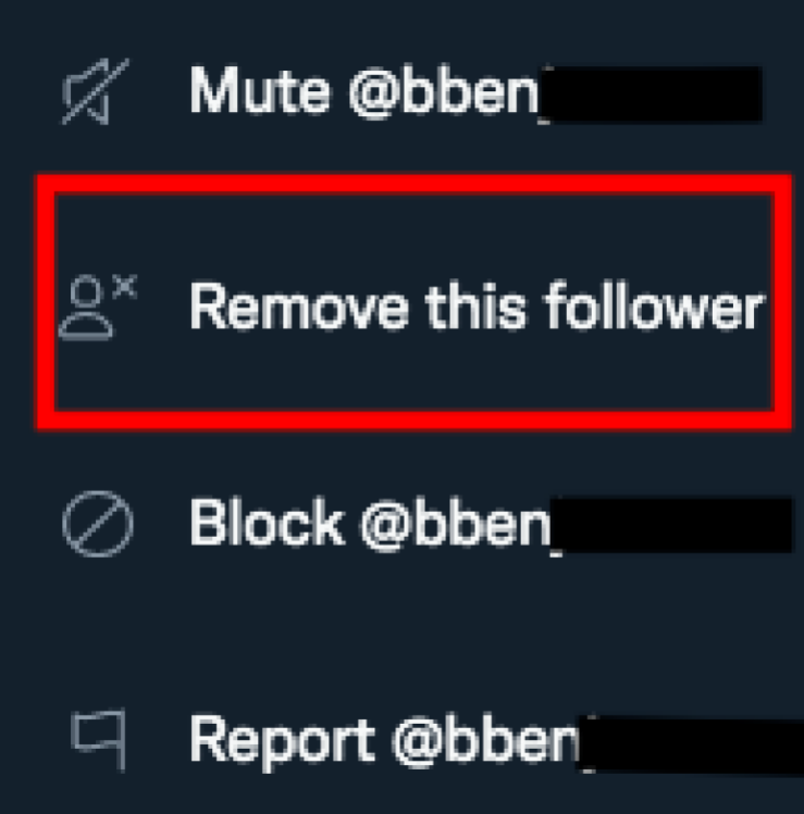 Remove this follower