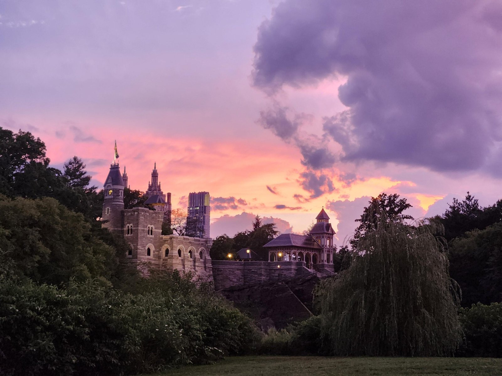 Central Park at sunset