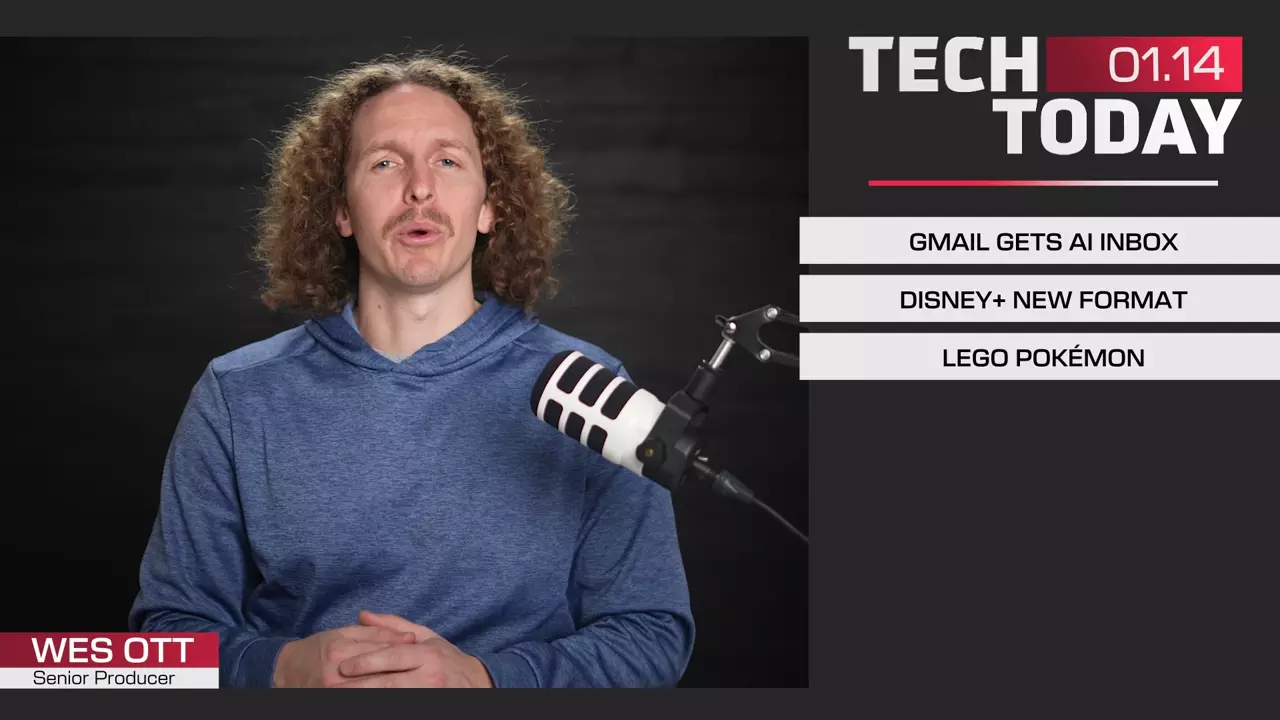 Google Adds Gemini to Gmail, Disney Plus Unveils Vertical Video, Lego Pokémon Revealed | Tech Today