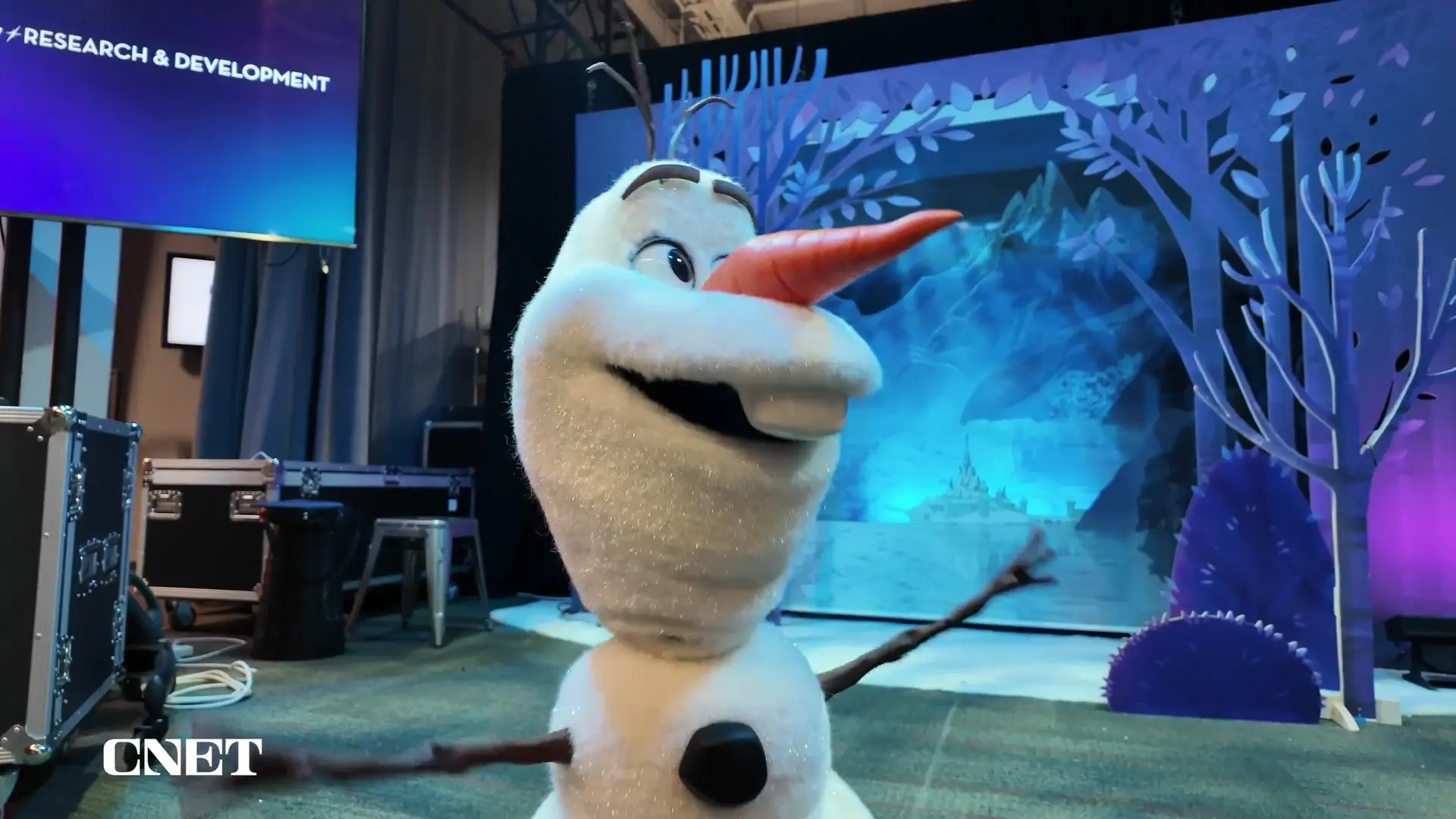 I Met Disney's New Robot Olaf (Sneak Peek)