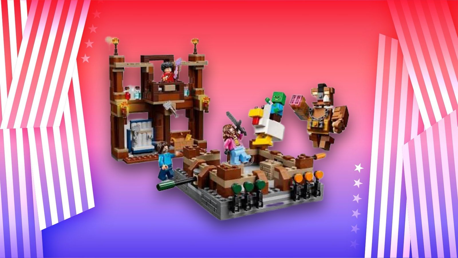 Lego Minecraft Woodland Mansion Fighting Ring